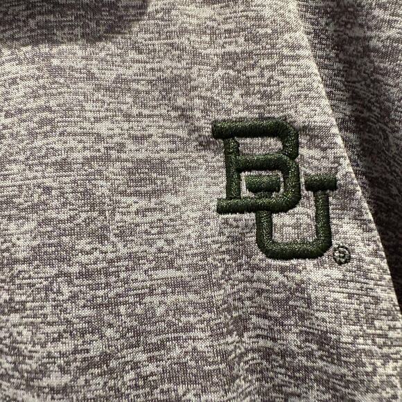 Baylor University Polo Shirt Mens 2XL Gray Holloway Dry Excel Performance Golf - Picture 3 of 10